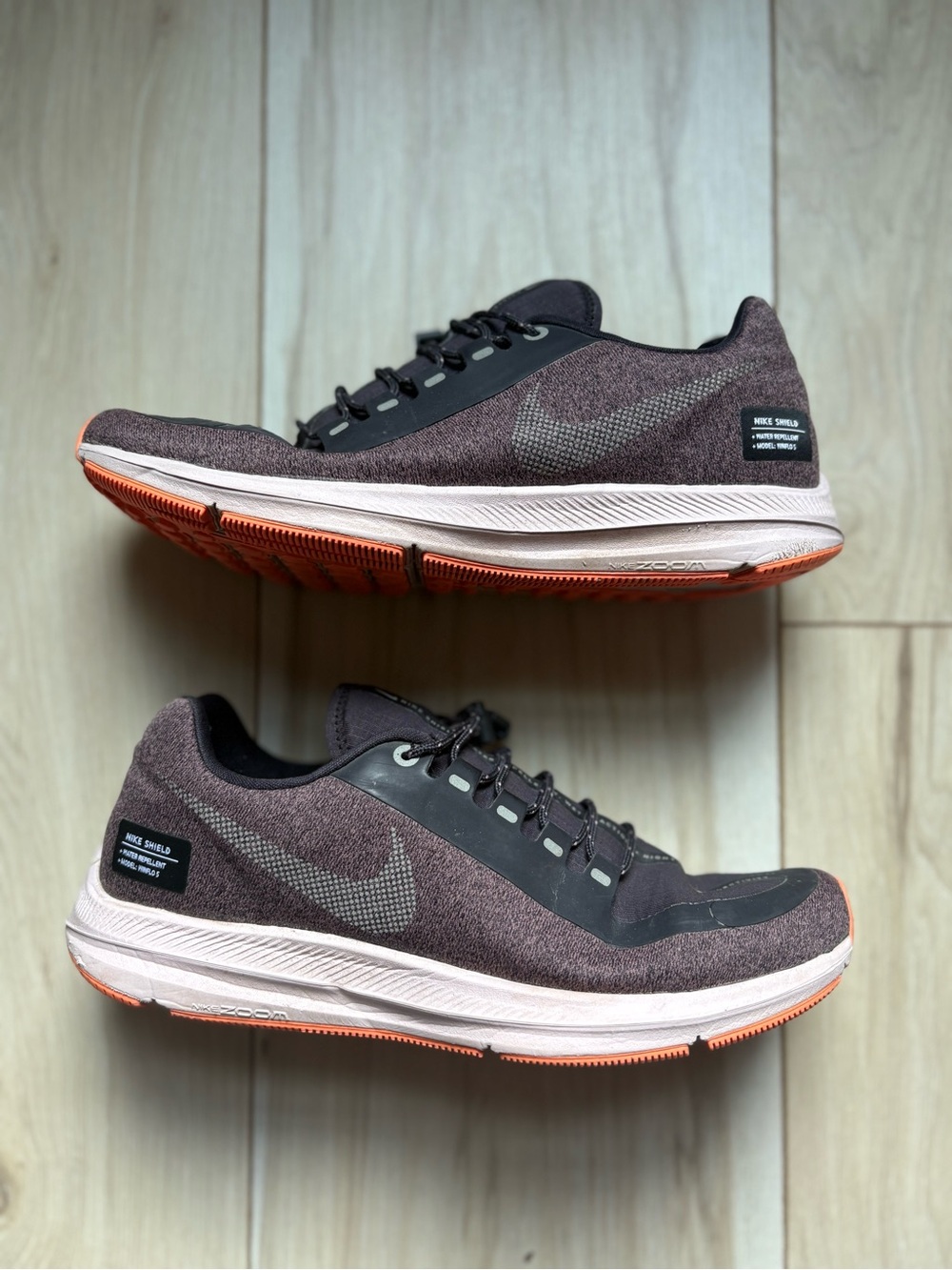 Nike Air Zoom Pegasus 35 Shield Women’s Size 8 Water Repellent Running Shoes